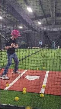 Batting cage practice #baseball