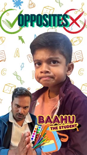 Adheera D on Instagram: "Baahu- The Student Series. Opposites. Good Vs Bad. #student #alphakid #hilarious #comedy #viralreels"