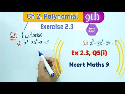 Ex 2.3 Q5(i) class 9 maths | Polynomials class 9th Ex 2.3 Q5 Factorise New ncert | ex 2.4 Q5 class 9