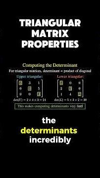 traingular matrices #maths #linearalgebra #mathematics