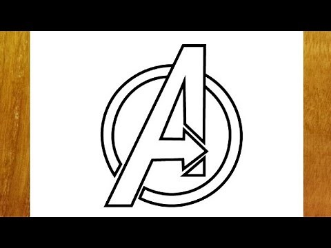 How To Draw Avengers Logo / Easy Avengers Logo drawing step by step