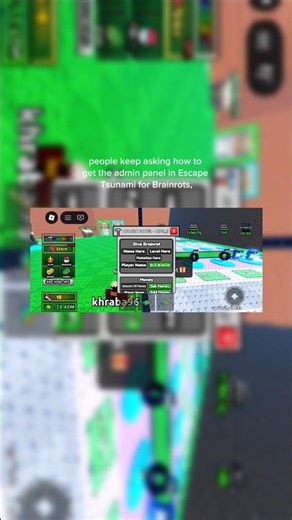 how to get admin in escape tsunami for brainrots #roblox #fyp #escapetsunamiforbrainrots #admin