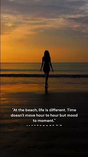 A Day at the Beach – Peaceful Life Quote
