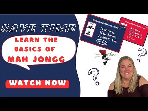 Mah Jongg for Beginners Learn the Basics SAVE TIME Broken down into small pieces EASY TO UNDERSTAND