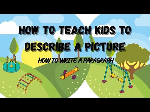 How to Teach Kids To Describe A Picture// How to write A Paragraph? For KG and Grade-1