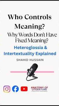 Who control meaning I Intertextuality I Relational Difference