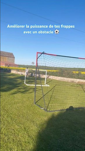 ⚽️ U11 Améliorer la puissance de tes frappes avec un obstacle ⚽️🐊 Partie 1