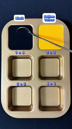 Mixing Black and Saffron Yellow Creates Stunning Colors