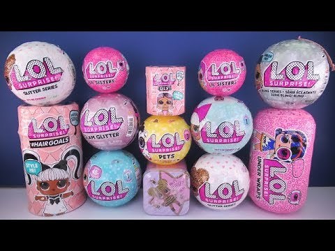 LOL Surprise Series 5 4 3 1 Glitter Bling LILS HairGoals Under Wraps DOLLS PETS LIL Sisters Unboxing