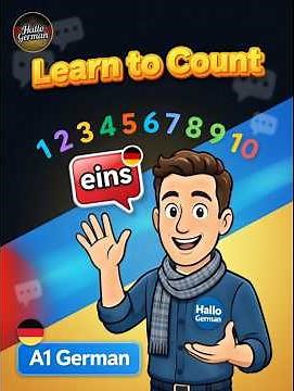Learn German Numbers 1‑10 | Count & Pronounce in German | A1 Beginner#shorts #trending #learngerman