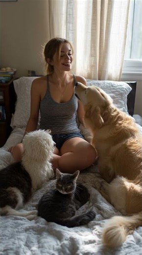 She has been completely taken over by the cuddle puddle. ❤️