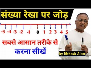 संख्या रेखा पर जोड़ करना || sankhya rekha pr jod kese kare || addition on number line