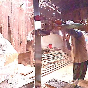 Sawing short valuable log | Sawmill & Woodworking