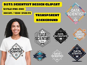 Data Scientist Clipart Bundle, Tech Job PNG-SVG Designs - Etsy Australia