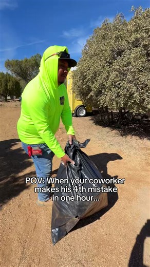 POV: when your coworker makes his 4th mistake in one hour 😭🔥 At that point the whole crew just stops and stares like… “bro… you good??” Don’t worry, nobody’s getting fired… just roasted for the rest of the day 😂🌵 . . . . . #AZModLandscapes #PrescottAZ #CrewLife #JobsiteHumor #BuiltDifferent