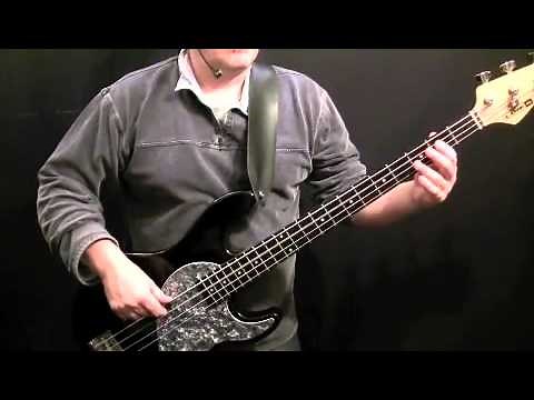 How To Play Bass Guitar To Wonderwall by Oasis