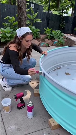 Converting a Stock Tank into a DIY Pool! (Full Setup Guide)doubao video 2 #outdoorliving