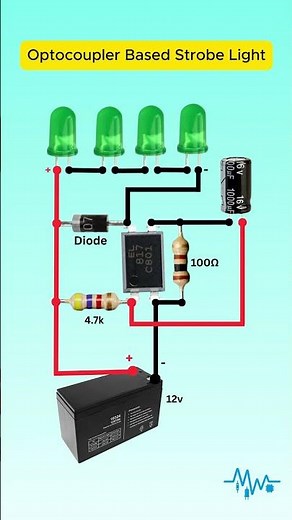 Amazing Optocoupler LED Flasher Using Few Parts