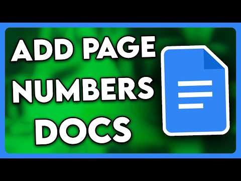 How to Add Page Numbers in Google Docs (2026)