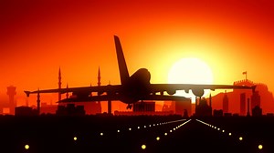 Avião Aeroporto Pôr Do Sol Nascer - Free video on Pixabay