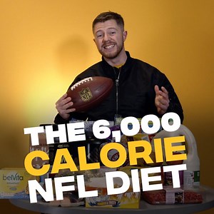 "Milk and cookies aren't what you'd normally expect to see here..." NFL players wolf down as much as 6,000 calories every single day. We put our man through the diet of an elite athlete. | JOE.co.uk