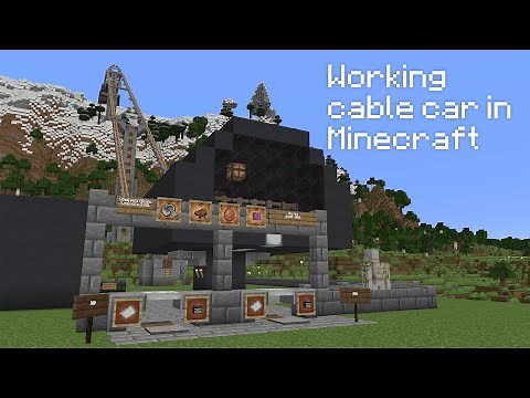I Built a Working Cable Car in Vanilla Minecraft