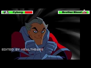 Cyborg vs. Brother Blood (First Fight) with healthbars
