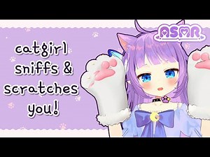 Catgirl 3D ASMR 🐾 Sniffing & Scratching You【Roleplay, 3Dio】