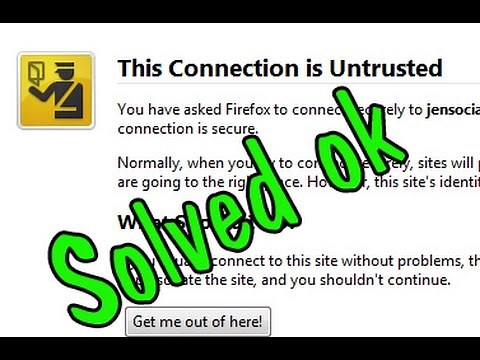 This connection is Untrusted. 100% Working Solution