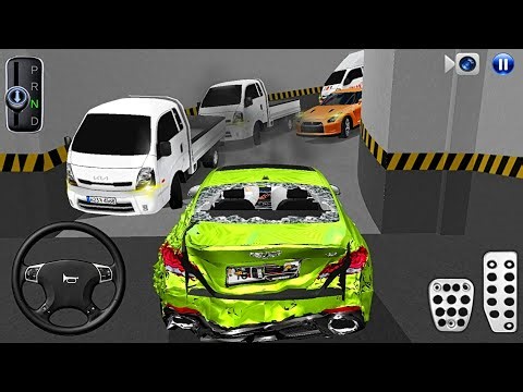 New Crashed car Stuck in Parking Garage - 3D Driving Class 2026 - 3D Driving Class - Car Game