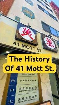 The History of 41 Mott Street #nyc #chinatown #nychistory #didyouknow #history #architecture #fyi