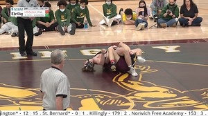 Killingly’s Jack Richardson defeated Griswold/Wheeler’s Aiden Christie in their 145-pound match in the Eastern Connecticut Conference wrestling finals. Richardson was named the outstanding wrestler of the meet. Killingly Youth Wrestling Killingly High School Athletics | GameDay - Connecticut Sports | Facebook