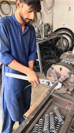 Crafting the Perfect Tapered Steel Coil ⚙️ | Precision Spring Making #diya