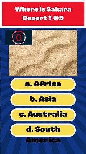 Where is the SAHARA Desert? 🏜️ #facts #geography #trivia