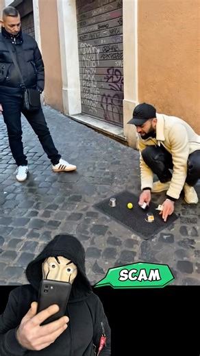 The Famous Three Cups and Ball Scam 😡 #scam #gaming #tricks #magic #magictricks