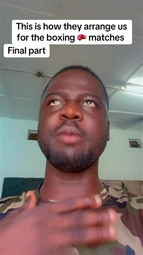 This is how the arrange us for the boxing matches final part#fyp#boxing#matches#army#training