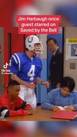 That time Coach Harbaugh was on Saved by the Bell #90s #GoBlue #MGoBlue #Harbaugh #collegefootball | Michigan Up North