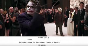 Comparez The Dark Knight du script à la scène finale (vidéo)