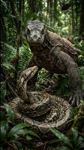 Komodo Dragon vs Python The Impossible Rescue! Wild Animal Survival TV