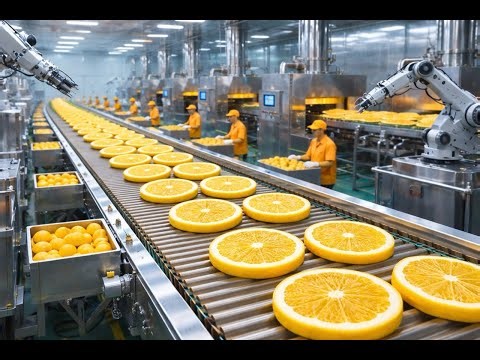 Inside a Modern Lemon Processing Factory | Industrial Food Production
