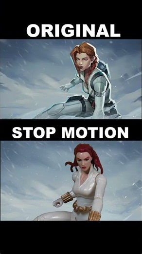 Recreating Black Widow's White Suit Marvel Rivals MVP Animation in STOP MOTION #blackwidow