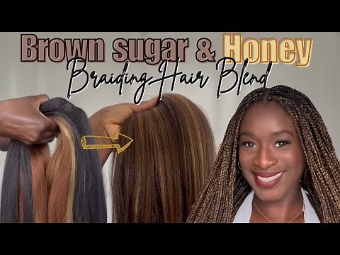 HOW TO: PERFECT Brown & Blonde Braiding Hair Blend | DIY Custom Box Braid Tutorial 4/27/30