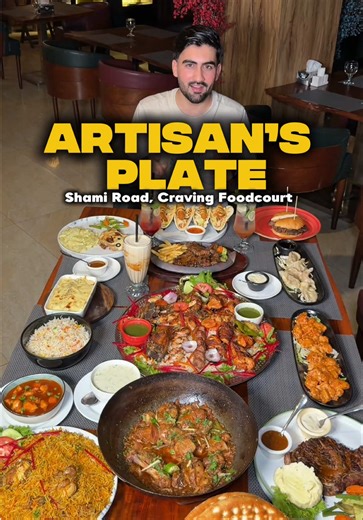 I ordered the entire Menu of Artisan’s Plate Restaurant | Cravings Foodcourt, Shami Road, Peshawar. #foodieowais #entiremenu #artisansplate #peshawar #healthyfood