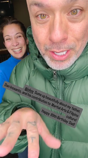 Diana Lee Inosanto on Instagram: "🥋 Today, we celebrate a true legend—my Dad, Dan Inosanto—on his 89th birthday! 🎉 This year, I had the honor of meeting @jokoy, whose heartfelt words captured everything my Dad embodies: a pioneer of martial arts, a proud torchbearer of Filipino culture, and the keeper of my godfather’s ( the late Bruce Lee) philosophy of Jeet Kune Do. Forever grateful.. ❤️ #HappyBirthdayDad #DanInosanto #JKD #MartialArtsLegend #FilipinoPride #InosantoLegacy #ProudChild #JKDLif