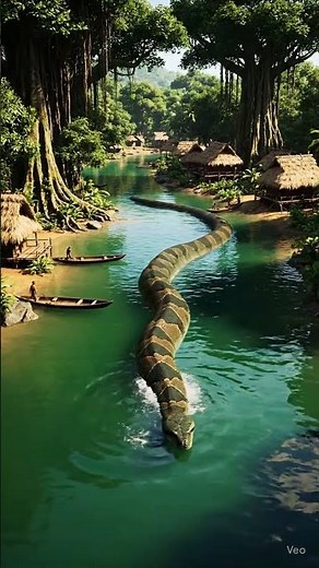 The Largest Anaconda You’ll Ever See in a River Amazon