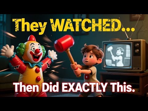 They Watched an Adult Hit a Clown Doll… Minutes Later, the Kids Did Exactly the Same Thing #BoboDoll