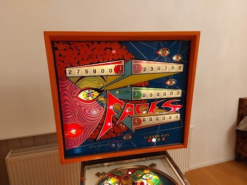 FACES Pinball from SPAIN (Sonic late 1976). RARE! In Gameplay!