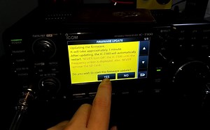 【电台固件更新】ICOM的7300短波电台固件又更新了，尝试体验下SDR机器的固件升级