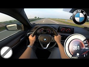 BMW 5 Series 540i Touring Luxury POV Top Speed Run German Autobahn
