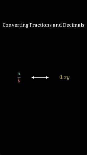 Converting Fractions and Decimals #maths #education